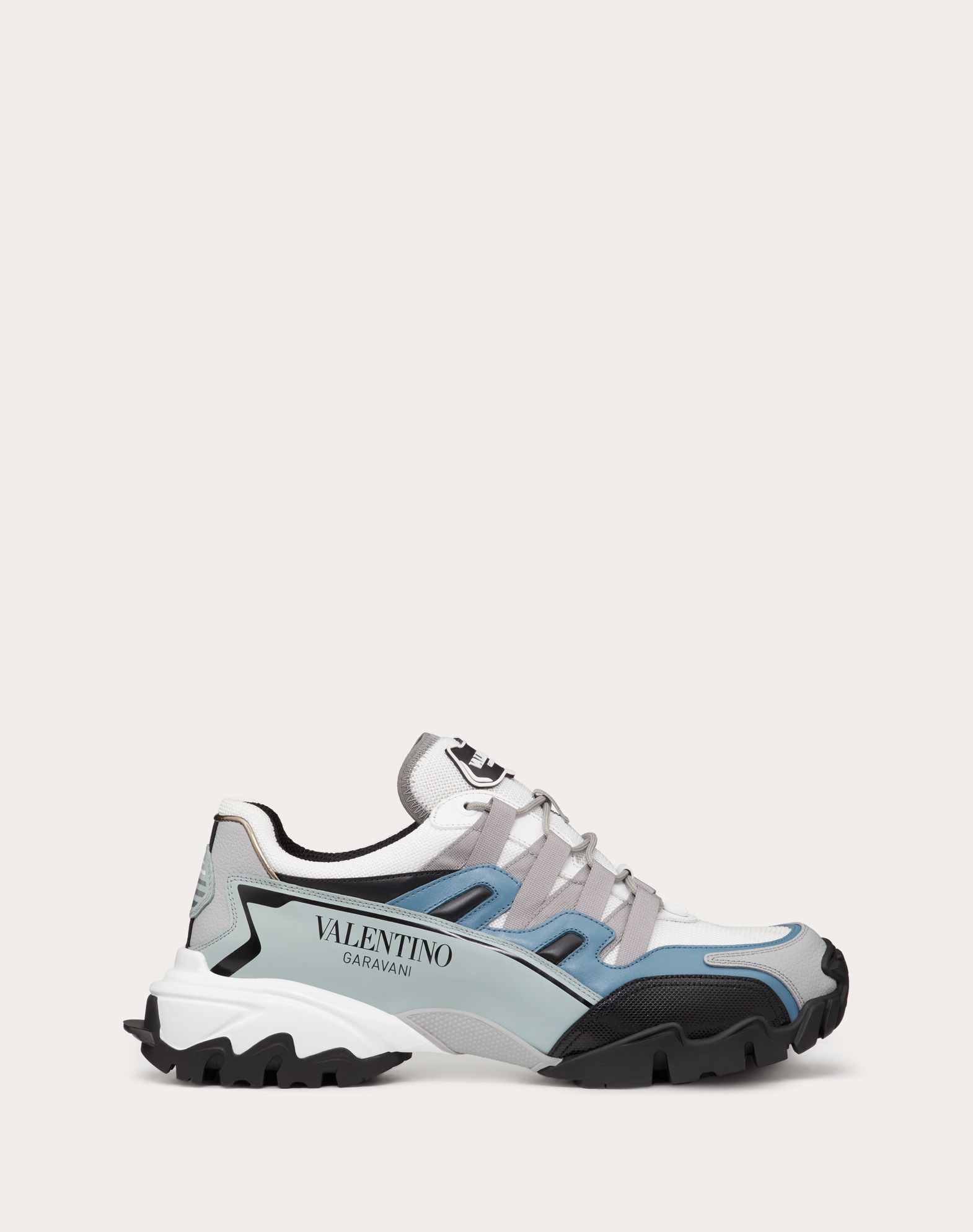VALENTINO VALENTINO GARAVANI UOMO CLIMBERS SNEAKER IN FABRIC AND LEATHER