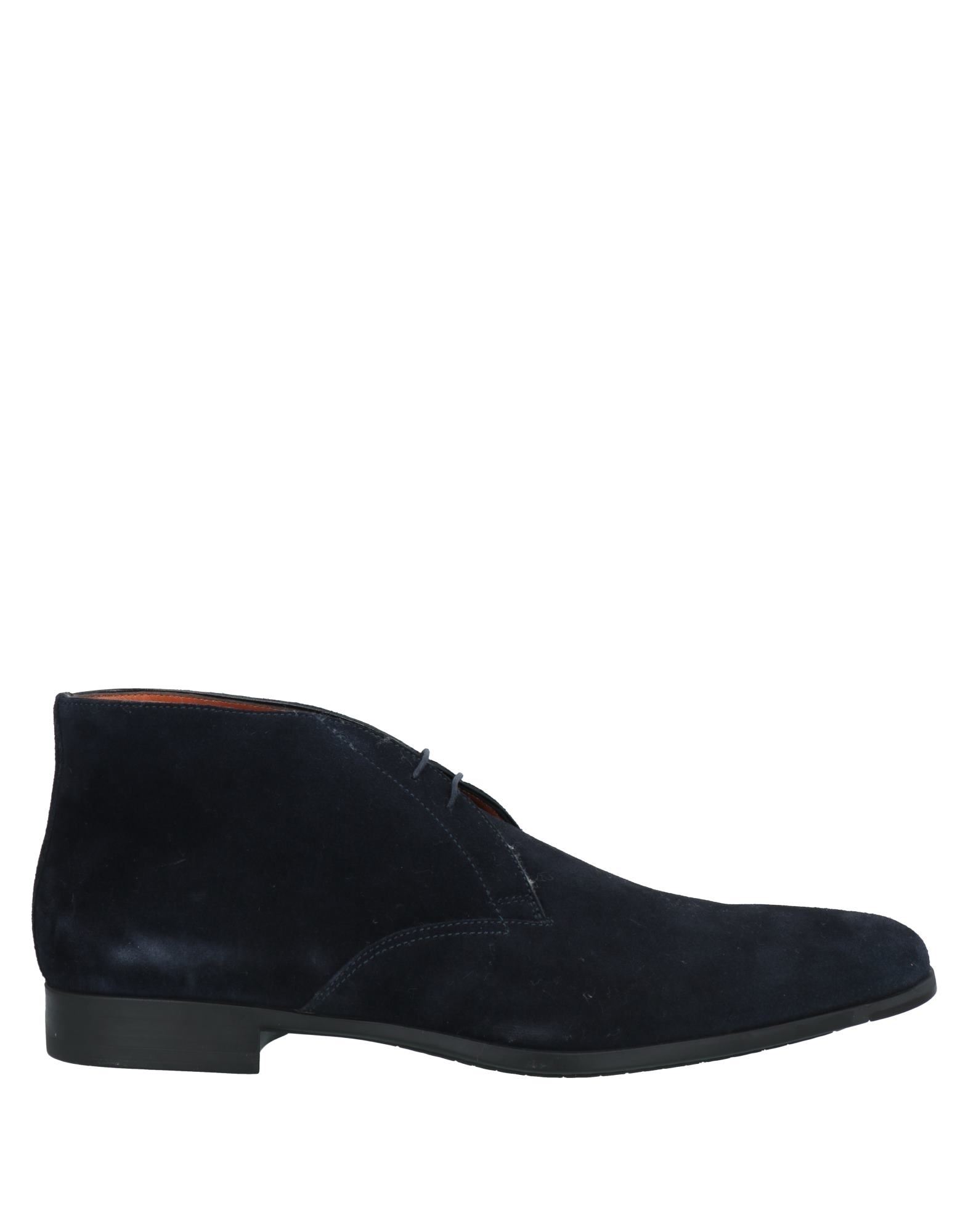 Santoni Ankle Boots In Blue