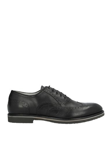 Nero Giardini Man Lace-up Shoes Black Size 9 Soft Leather