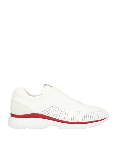 Z Zegna Man Sneakers White Size 8.5 Soft Leather, Textile Fibers