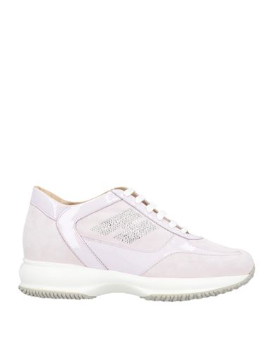 Hogan Woman Sneakers Lilac Size 6.5 Soft Leather In Pink