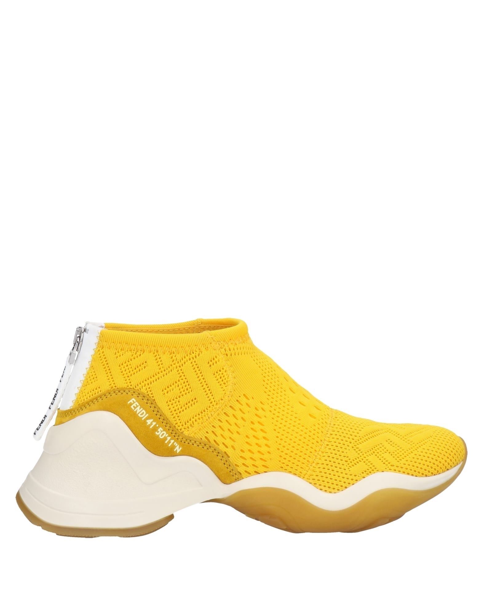 Fendi Sneakers In Yellow