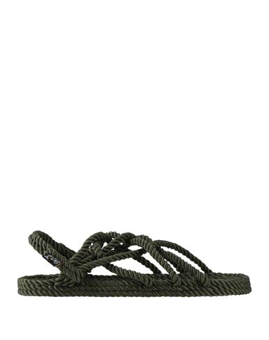 Nomadic State Of Mind Woman Sandals Military Green Size 8 Textile Fibers