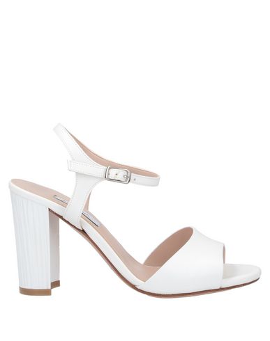 Shop L'amour By Albano Woman Sandals White Size 11 Textile Fibers