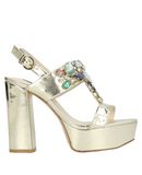 LUCIANO BARACHINI Damen Sandale Farbe Platin Gre 7