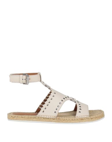 See By Chloé Woman Espadrilles Ivory Size 6 Soft Leather In White