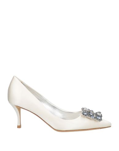 Roger Vivier Woman Pumps White Size 5 Textile Fibers In White