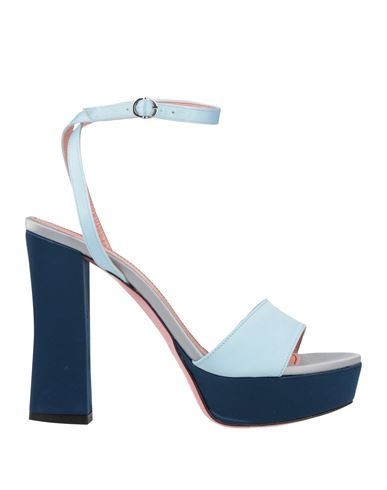 Tipe E Tacchi Woman Sandals Sky Blue Size 11 Textile Fibers