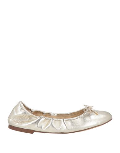 Sam Edelman Woman Ballet Flats Gold Size 7 Soft Leather