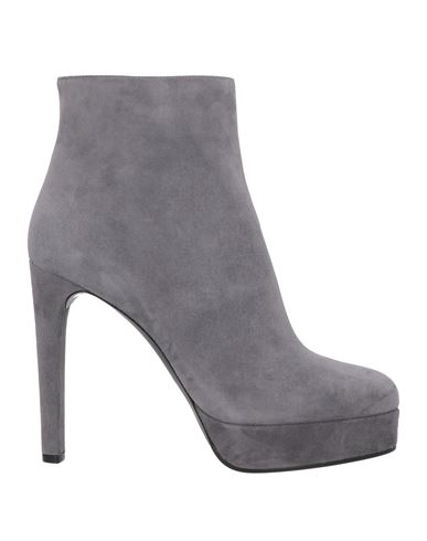 Casadei Woman Ankle Boots Grey Size 5 Soft Leather
