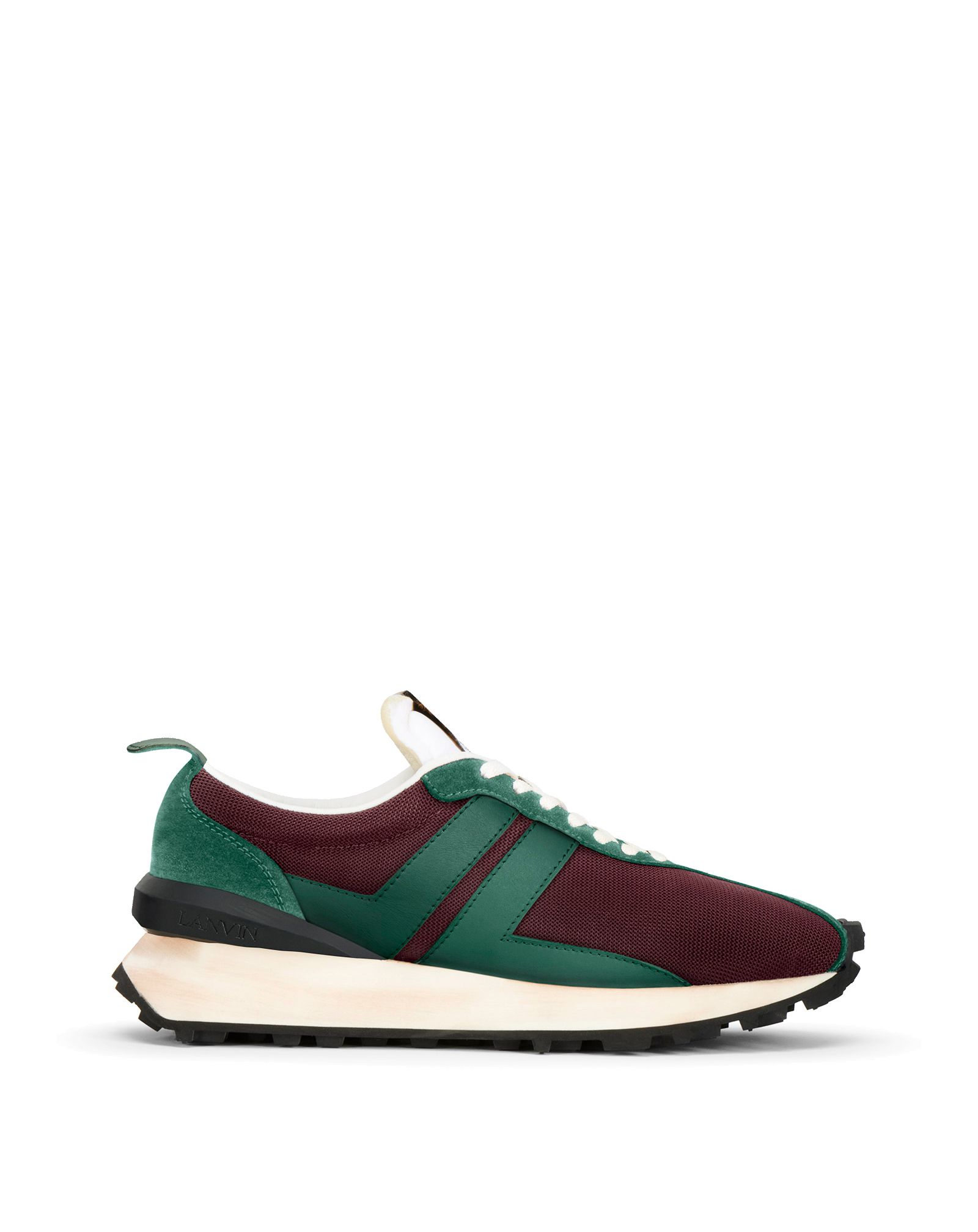 lanvin bumper sneaker on feet
