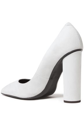 Shop Giuseppe Zanotti Crudelia 110 Suede Pumps In Light Gray