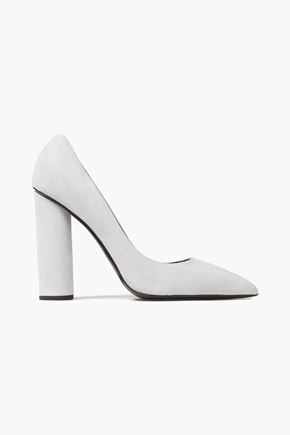 Giuseppe Zanotti Crudelia 110 Suede Pumps In Light Gray