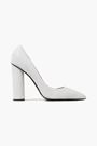 Shop Giuseppe Zanotti Crudelia 110 Suede Pumps In Light Gray