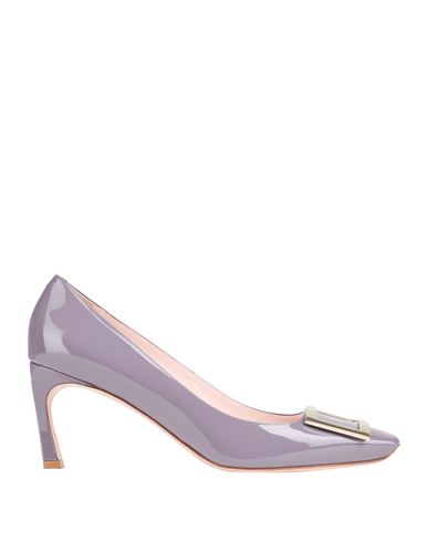 Roger Vivier Woman Pumps Purple Size 5 Leather In Purple