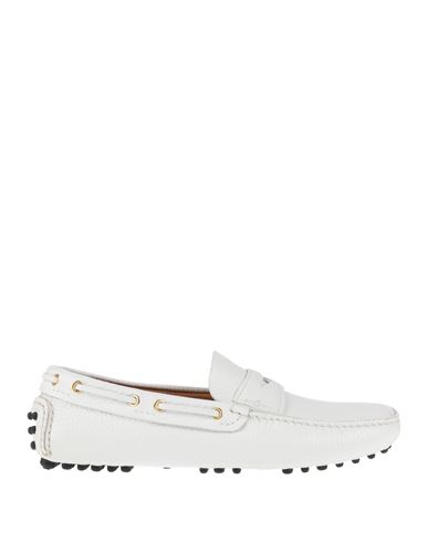 Carshoe Man Loafers White Size 8.5 Soft Leather