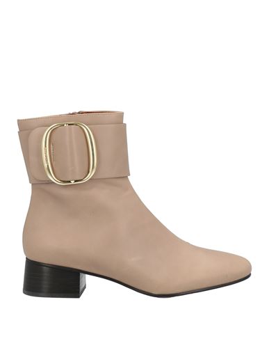 See By Chloé Woman Ankle Boots Light Brown Size 7 Calfskin In Beige