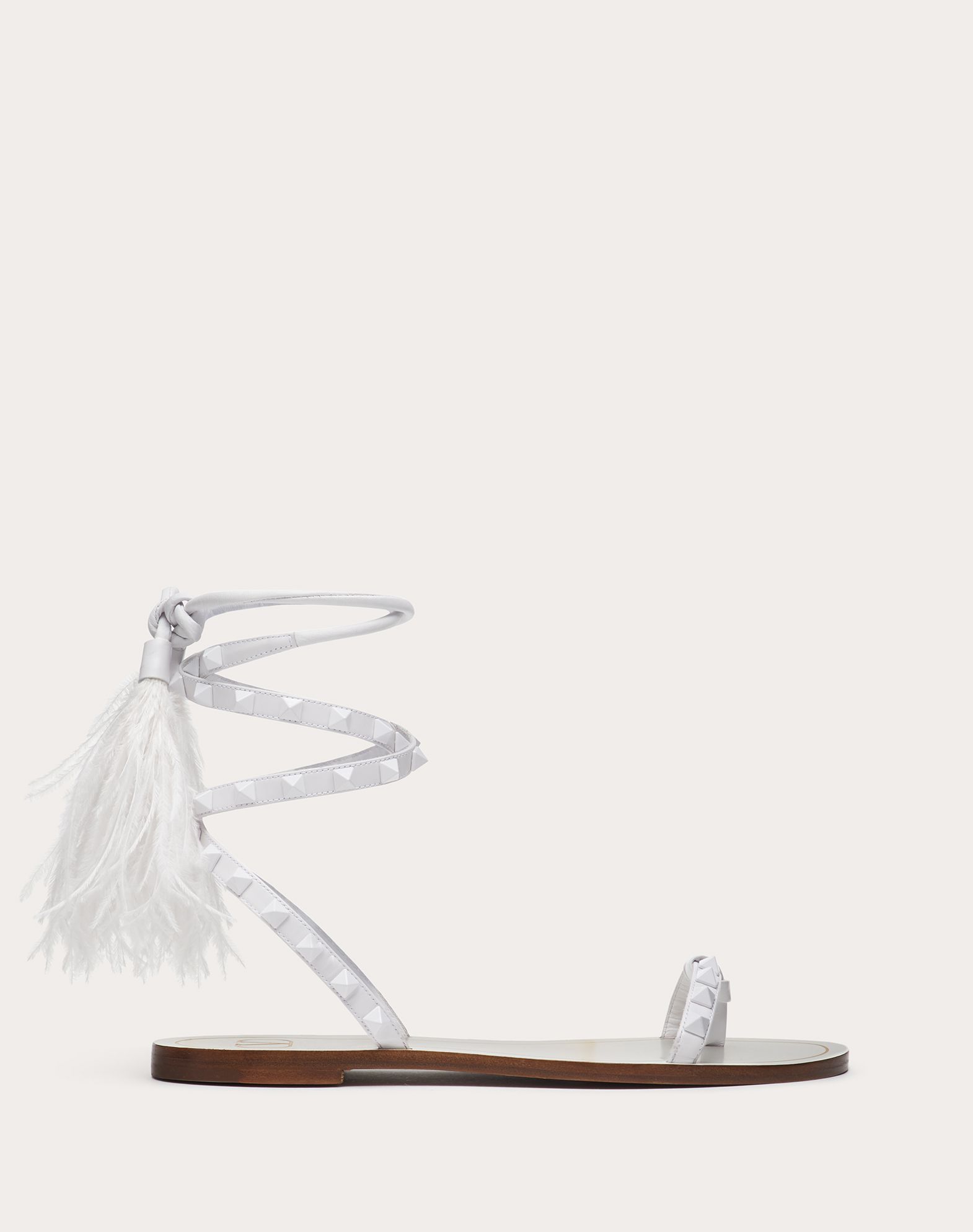 valentino feather sandals