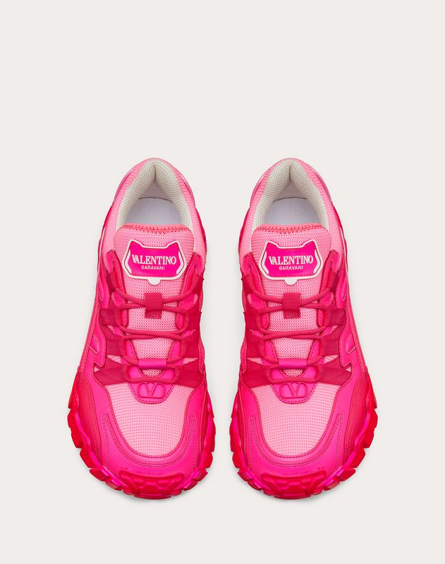 valentino garavani climbers sneaker in fabric and calfskin leather