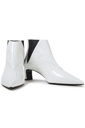 MCQ BY ALEXANDER MCQUEEN METTA PATENT-LEATHER ANKLE BOOTS,3074457345622279659