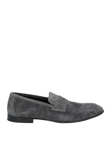 Doucal's Man Loafers Lead Size 9 Leather In Grey