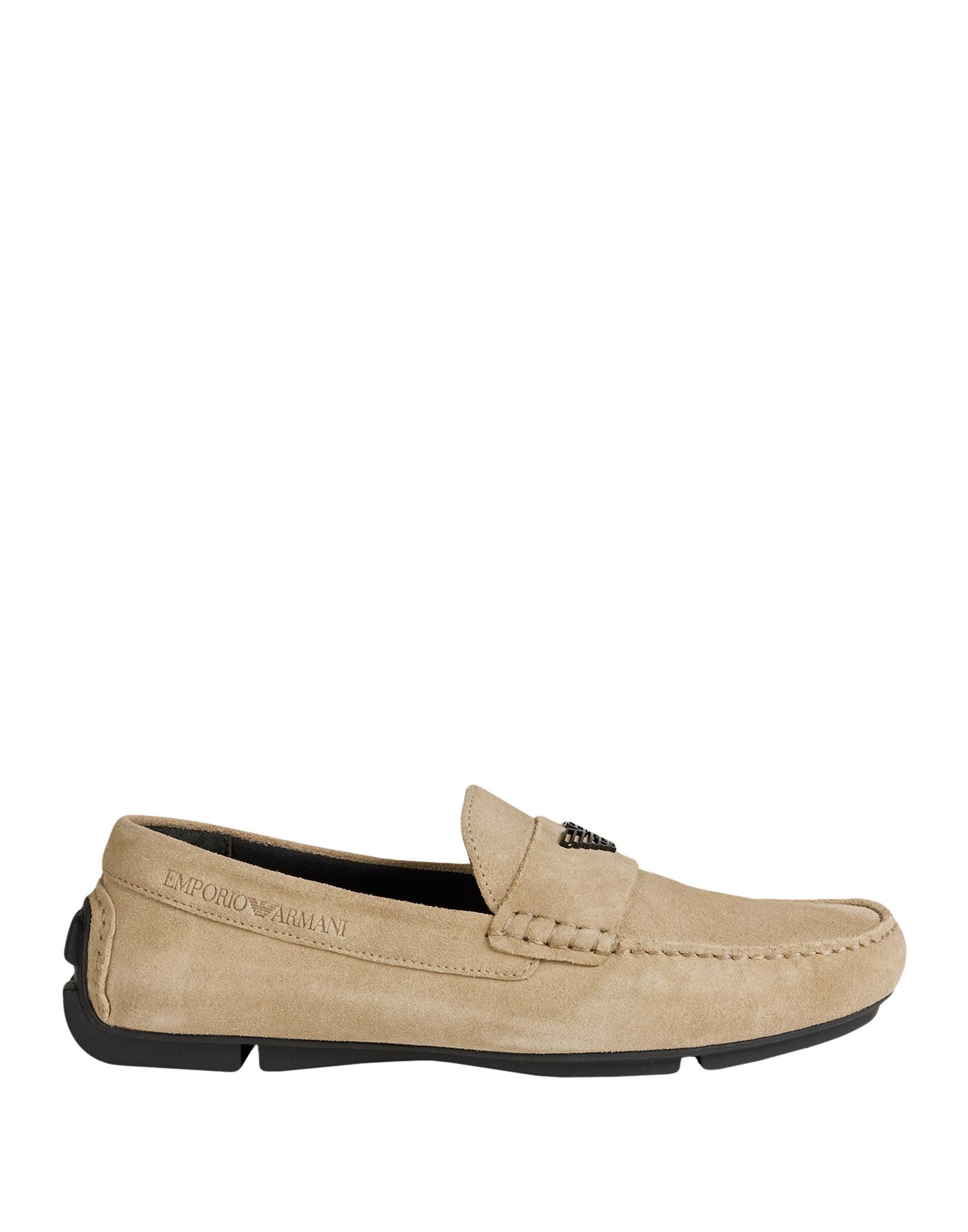 Emporio Armani Loafers In Dove Grey | ModeSens