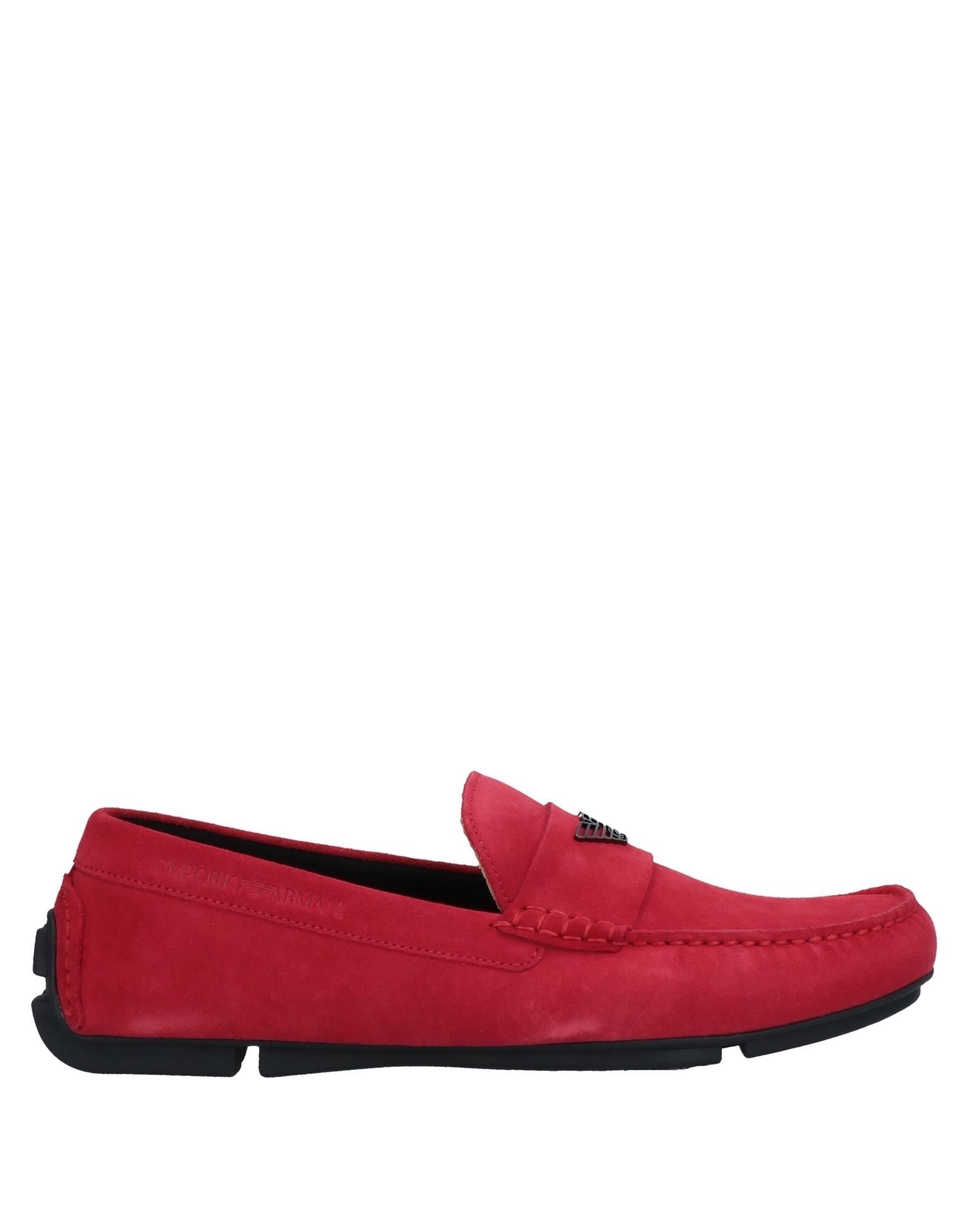 Emporio Armani Loafers In Red
