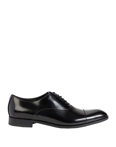 Emporio Armani Man Lace-up Shoes Black Size 12 Soft Leather