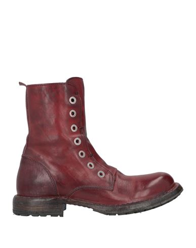 Moma Woman Ankle Boots Burgundy Size 10 Soft Leather In Red