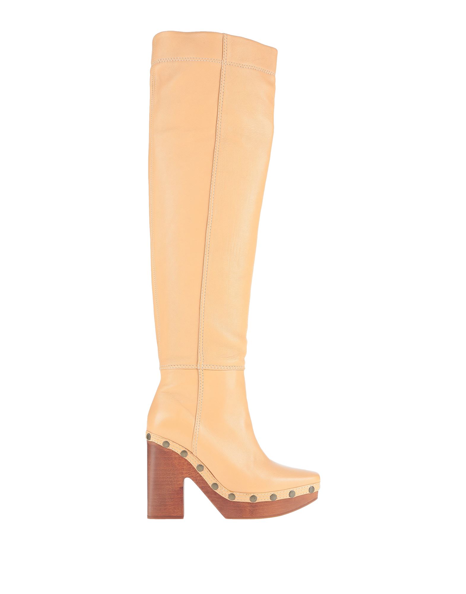 Jacquemus Knee Boots In Apricot