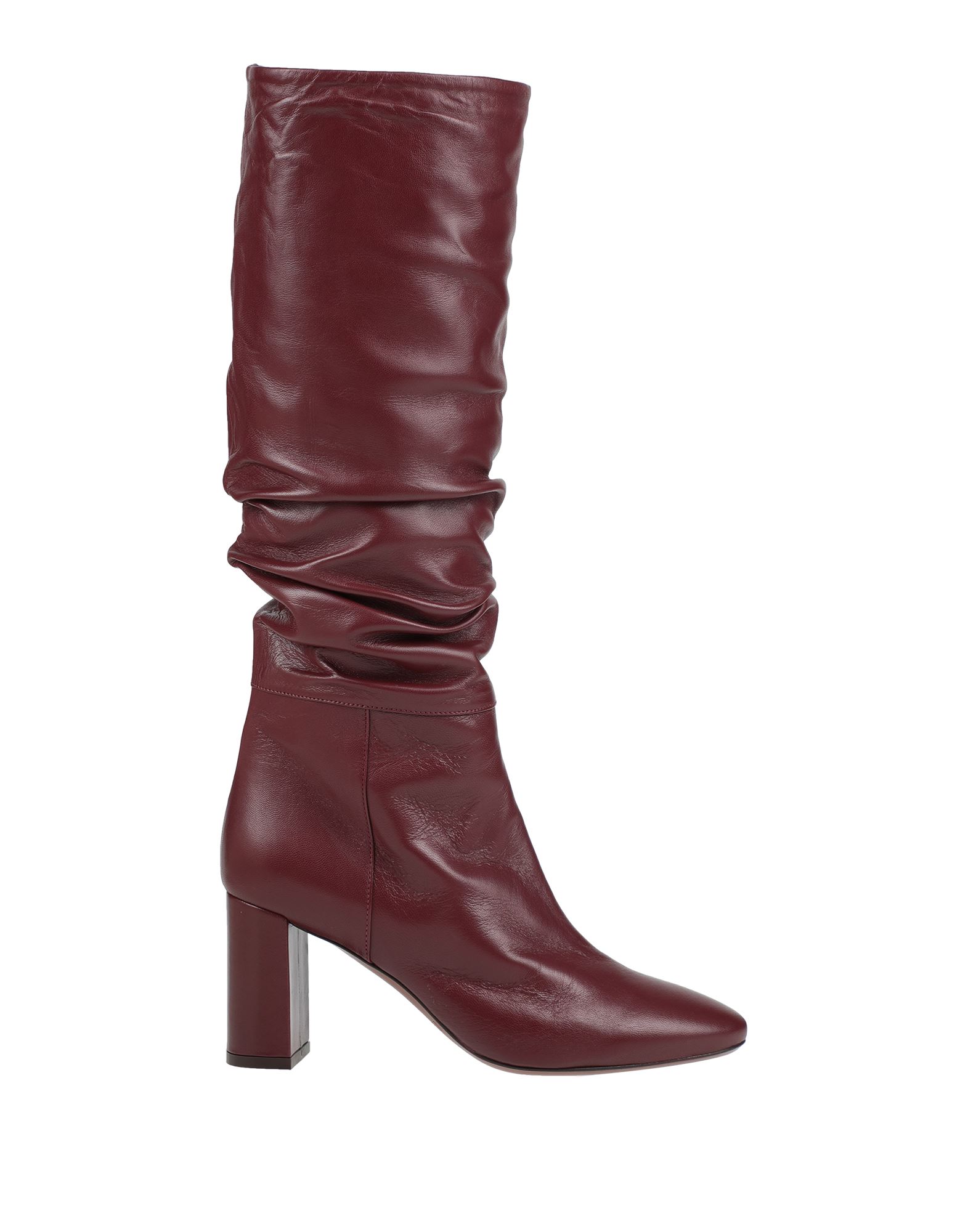 L'autre Chose Knee Boots In Maroon