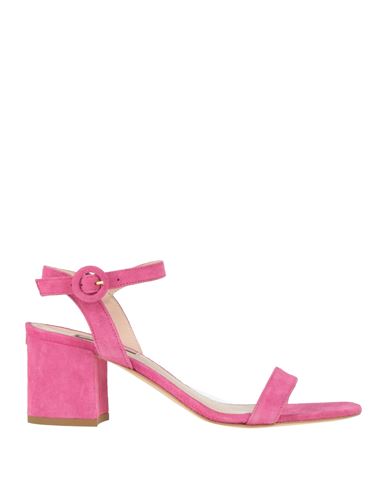 Liu •jo Woman Sandals Fuchsia Size 9 Soft Leather In Pink