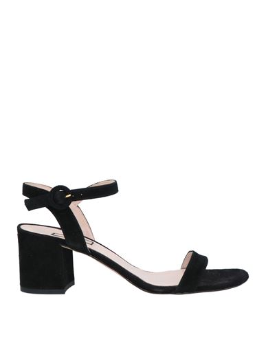 Liu •jo Woman Sandals Black Size 11 Soft Leather