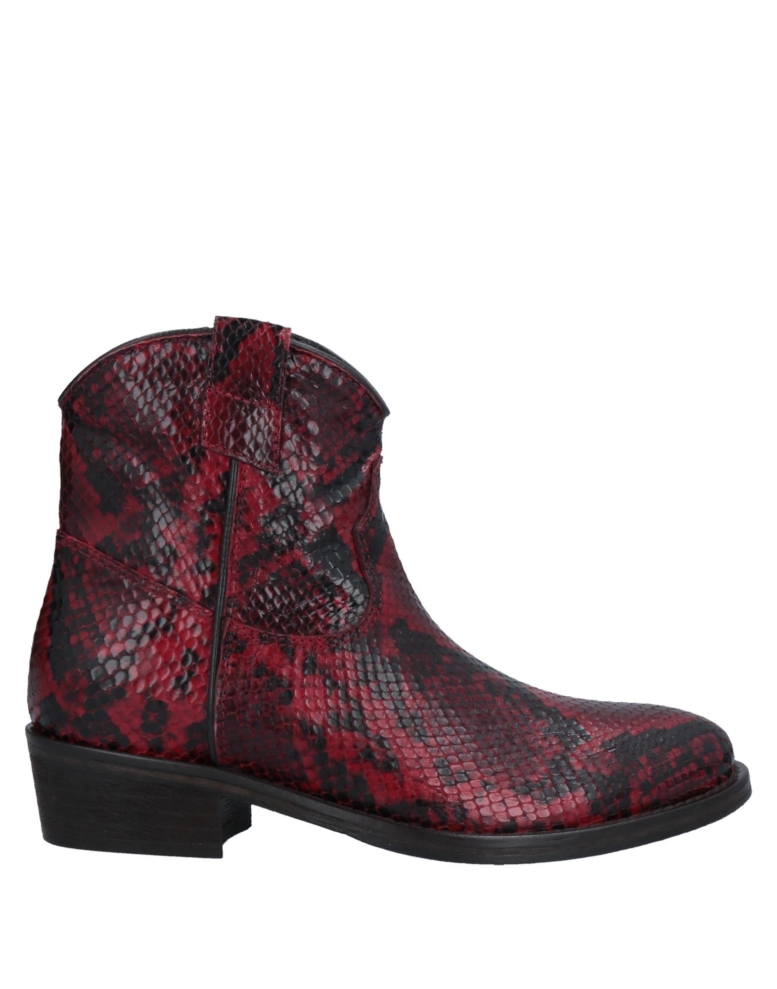 Via Roma 15 Ankle Boots In Red
