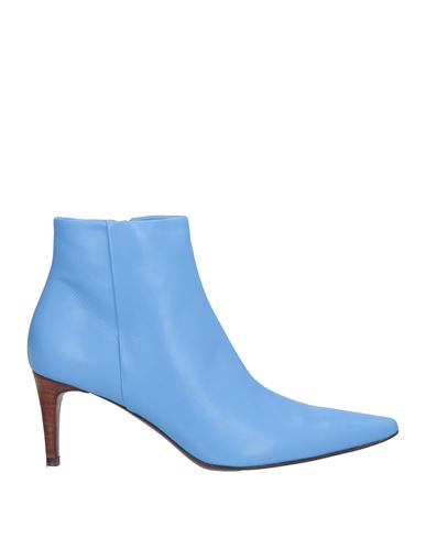 Hazy Woman Ankle Boots Sky Blue Size 8.5 Soft Leather