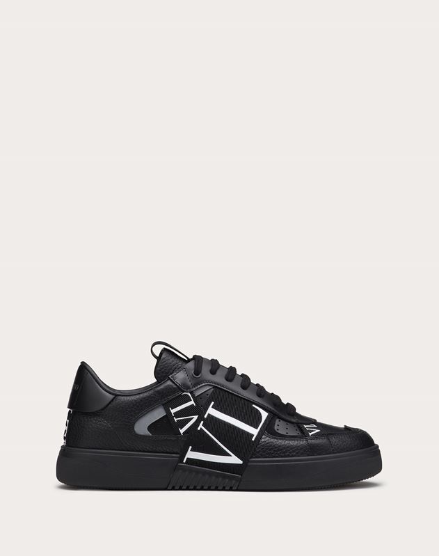 Low Top Calfskin Vl7n Sneaker With Bands For Man Valentino Online Boutique