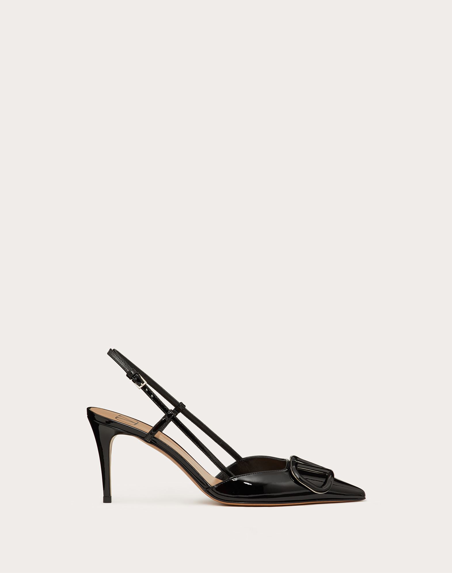 Vlogo Signature Patent Leather Slingback Pump 80mm 3 15 In For Woman Valentino Online Boutique