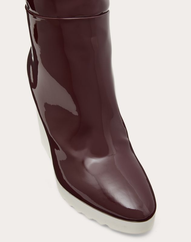 valentino patent leather boots