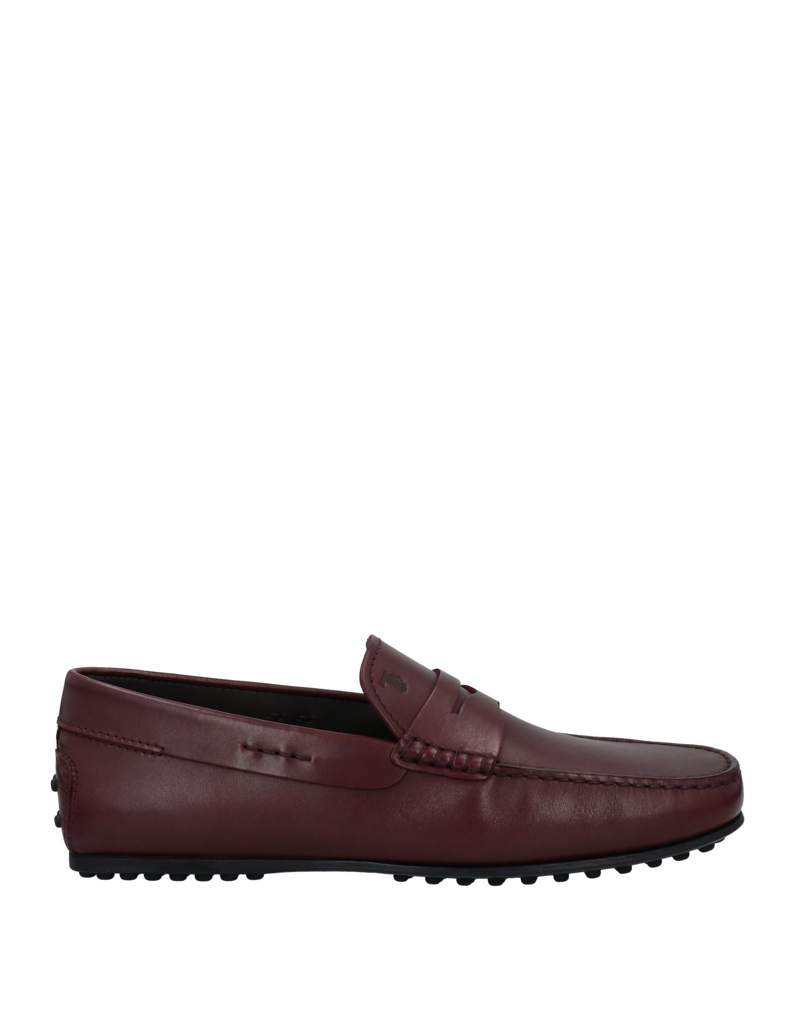 TOD'S TOD'S MAN LOAFERS BURGUNDY SIZE 8 SOFT LEATHER