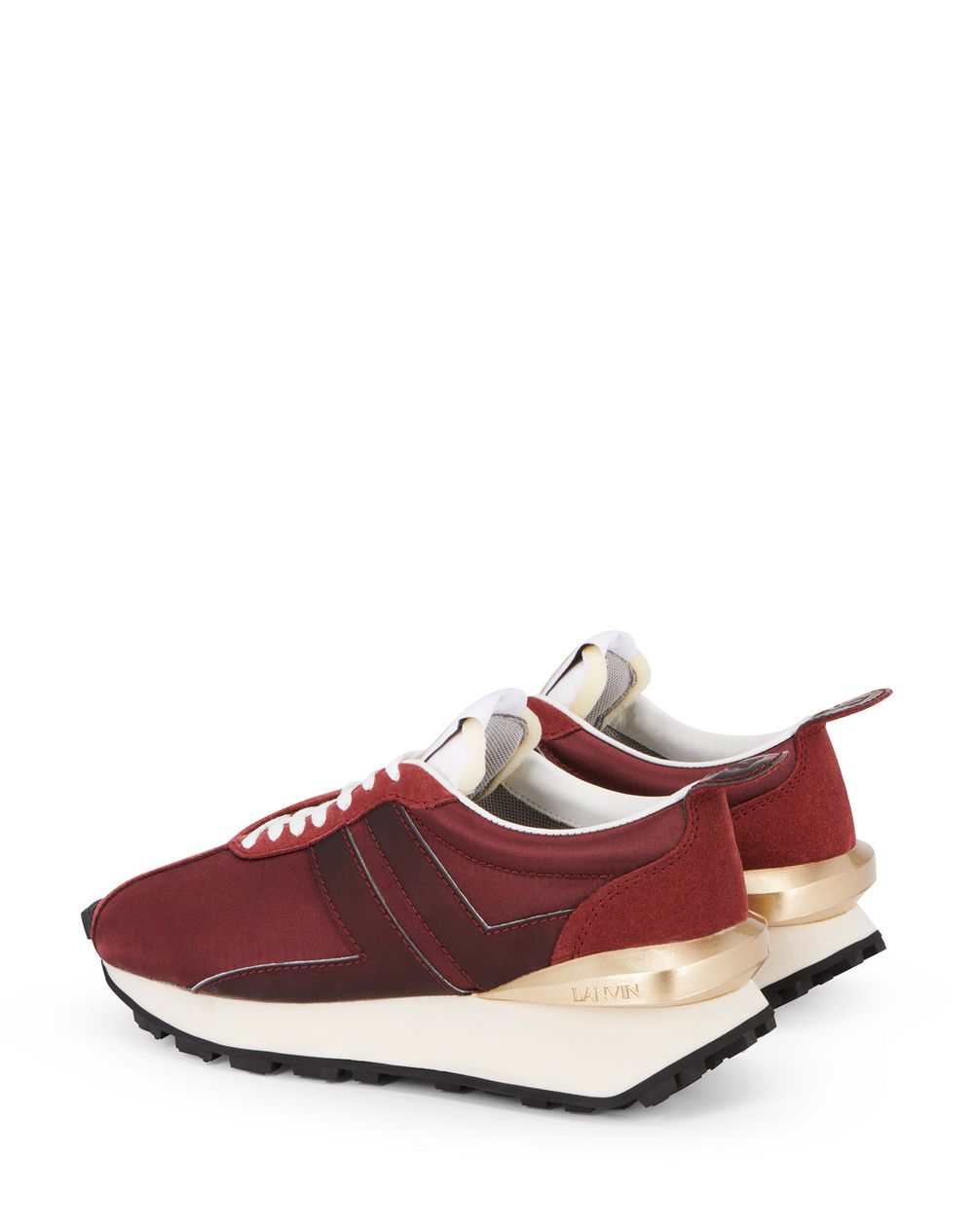 lanvin bumper sneaker on feet