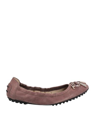 Tod's Woman Ballet Flats Pastel Pink Size 5 Soft Leather