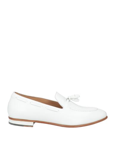 Francesco Russo Woman Loafers White Size 7.5 Calfskin In White