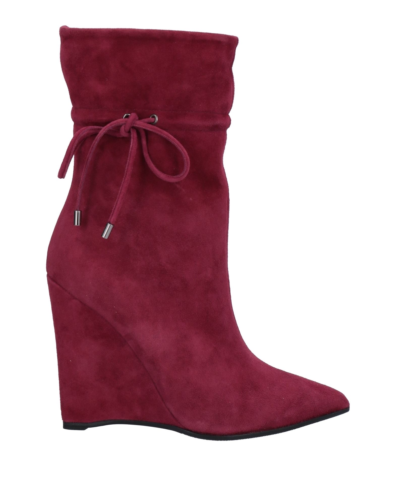 Ninalilou Ankle Boots In Maroon