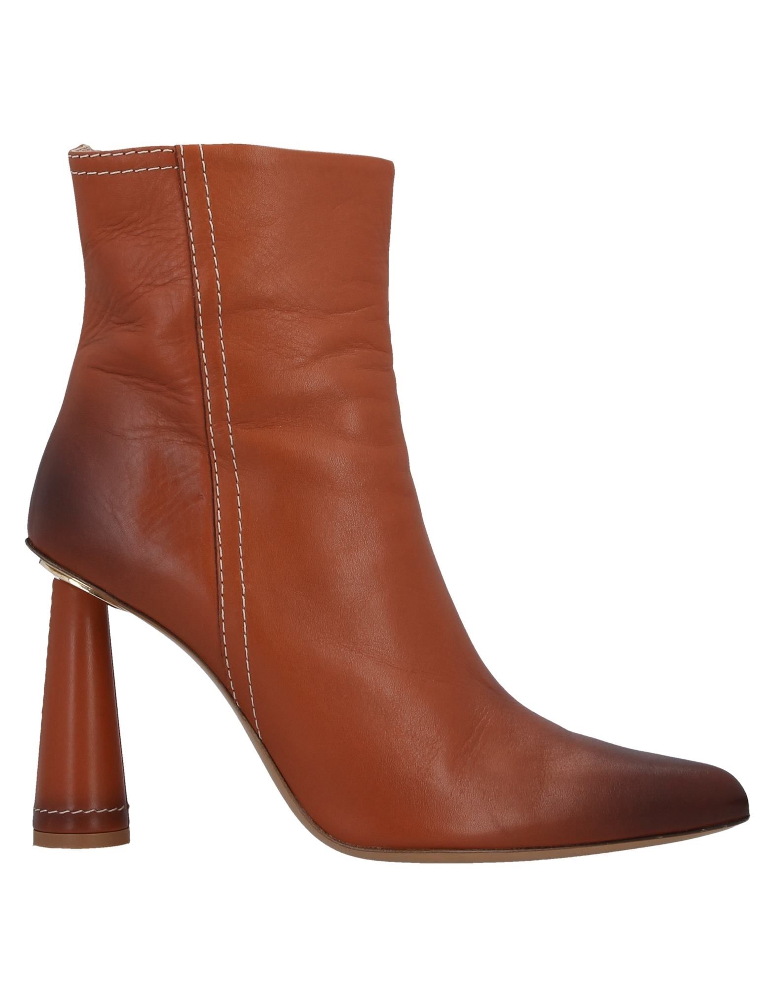 Jacquemus Ankle Boots In Tan