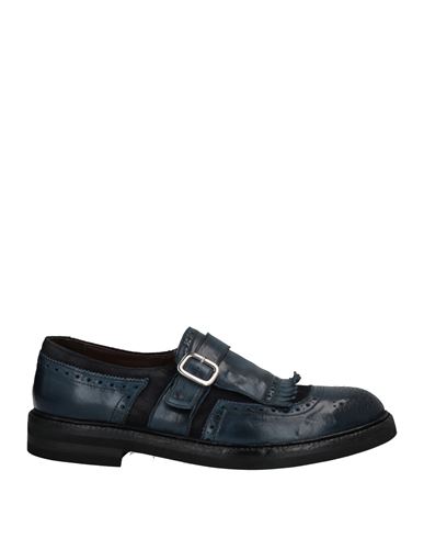 Green George Man Loafers Navy Blue Size 11 Soft Leather
