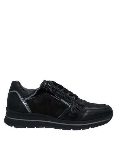 Nero Giardini Woman Sneakers Black Size 8 Soft Leather, Textile Fibers
