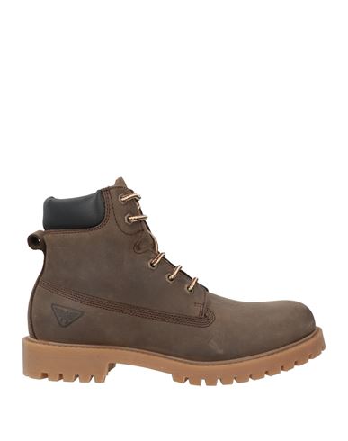 Docksteps Man Ankle Boots Khaki Size 8 Soft Leather, Textile Fibers