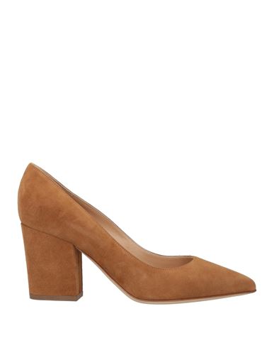 Sergio Rossi Woman Pumps Tan Size 6 Leather