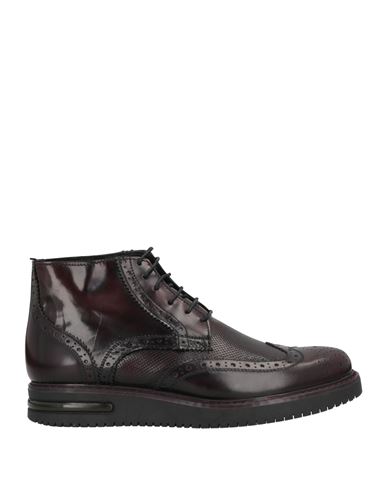 Bruno Verri Man Ankle Boots Deep Purple Size 7 Soft Leather