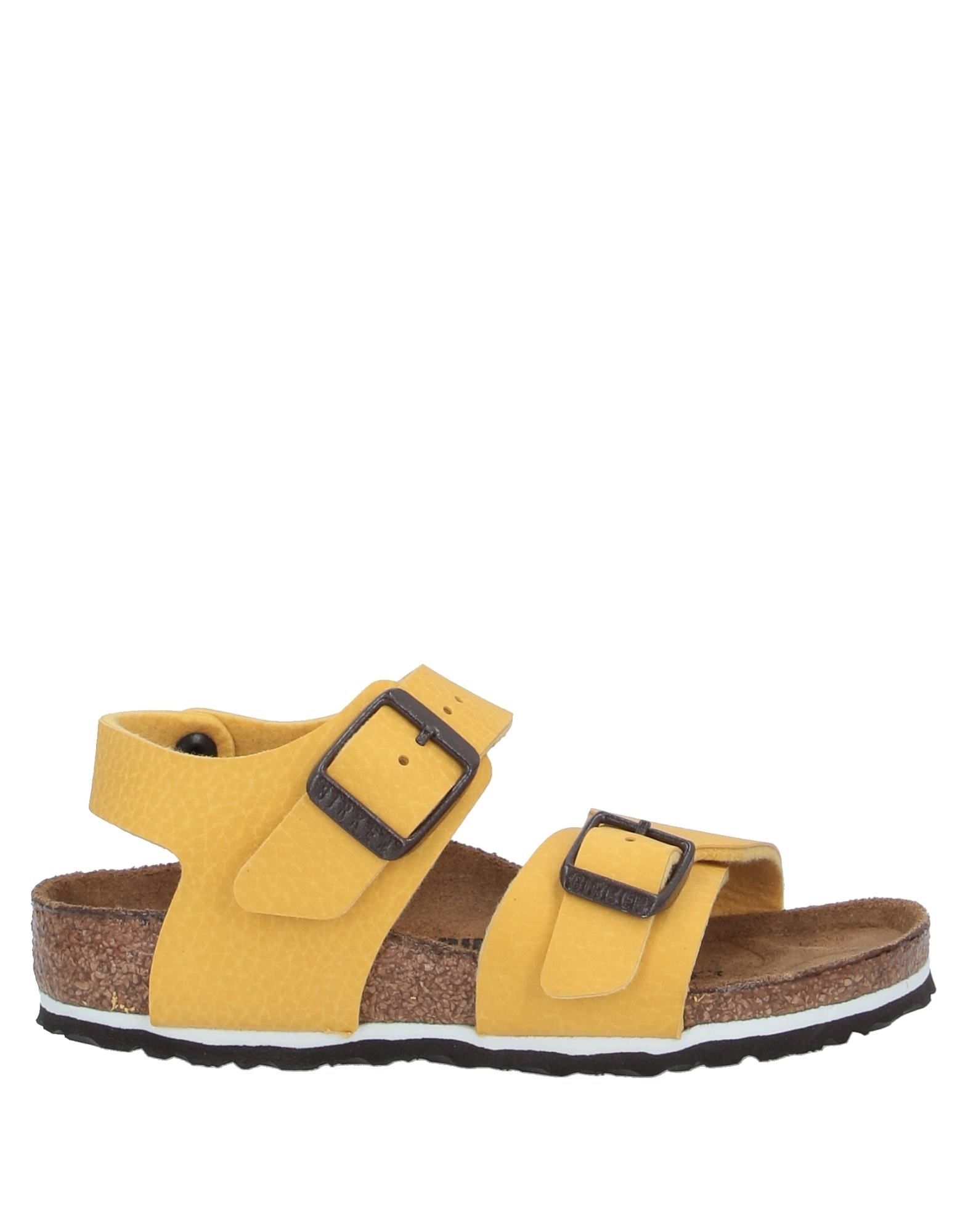 Shop Birkenstock Toddler Boy Sandals Yellow Size 8c Textile Fibers